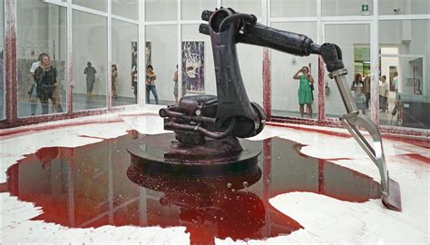 robotic arm hydraulic fluid art|Sun Yuan & Peng Yu: Can’t Help Myself